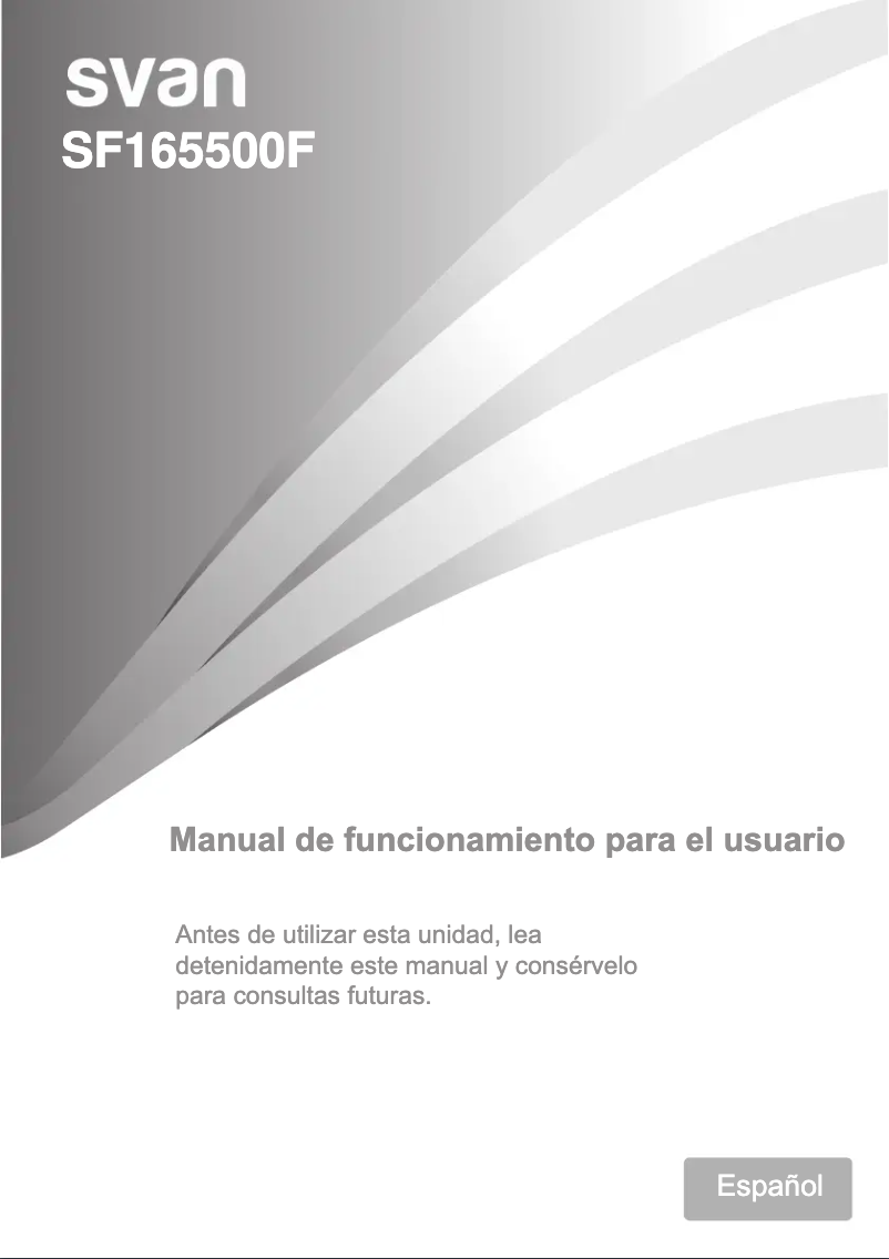 Página 1 del manual Dibujo técnico SVAN SF165500F