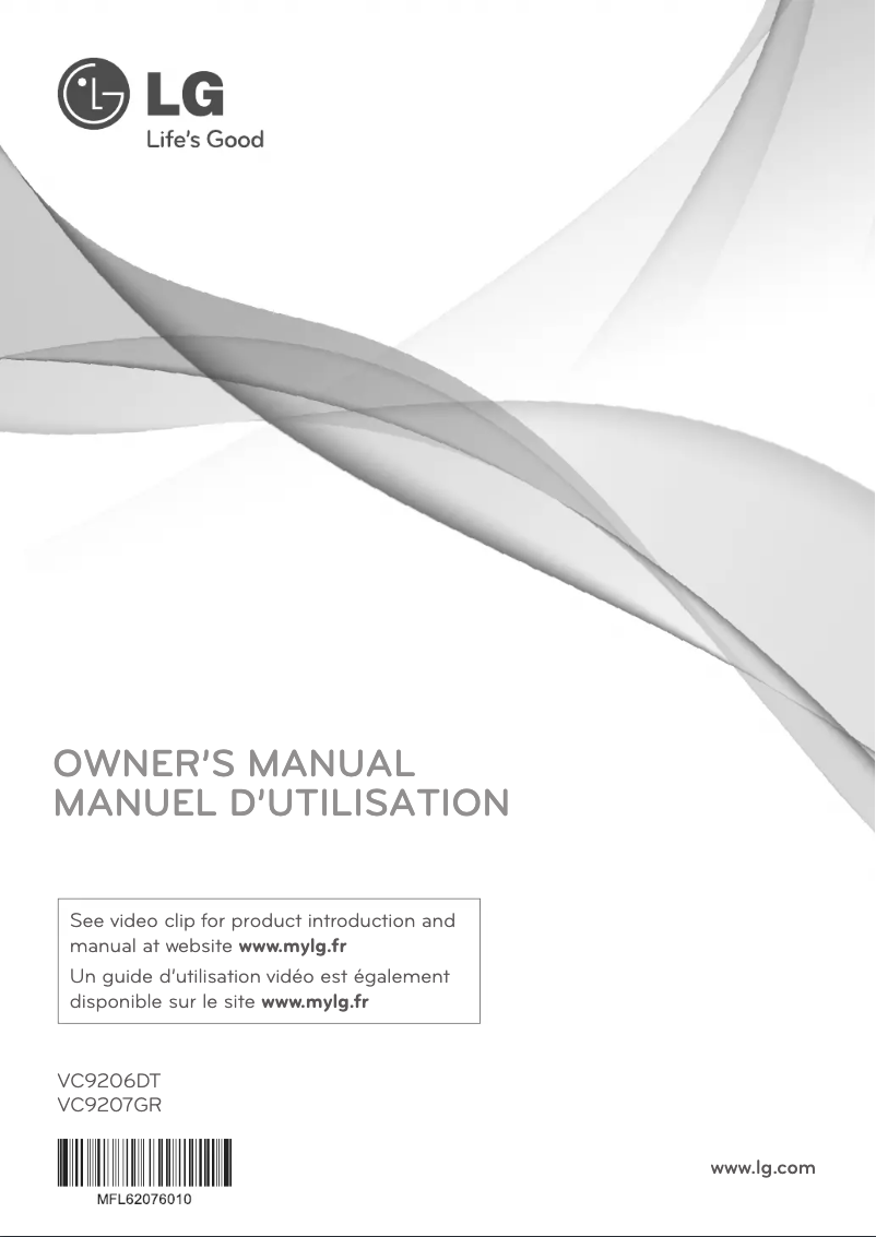 Imagen de la primera página del manual del dispositivo VC9207GR