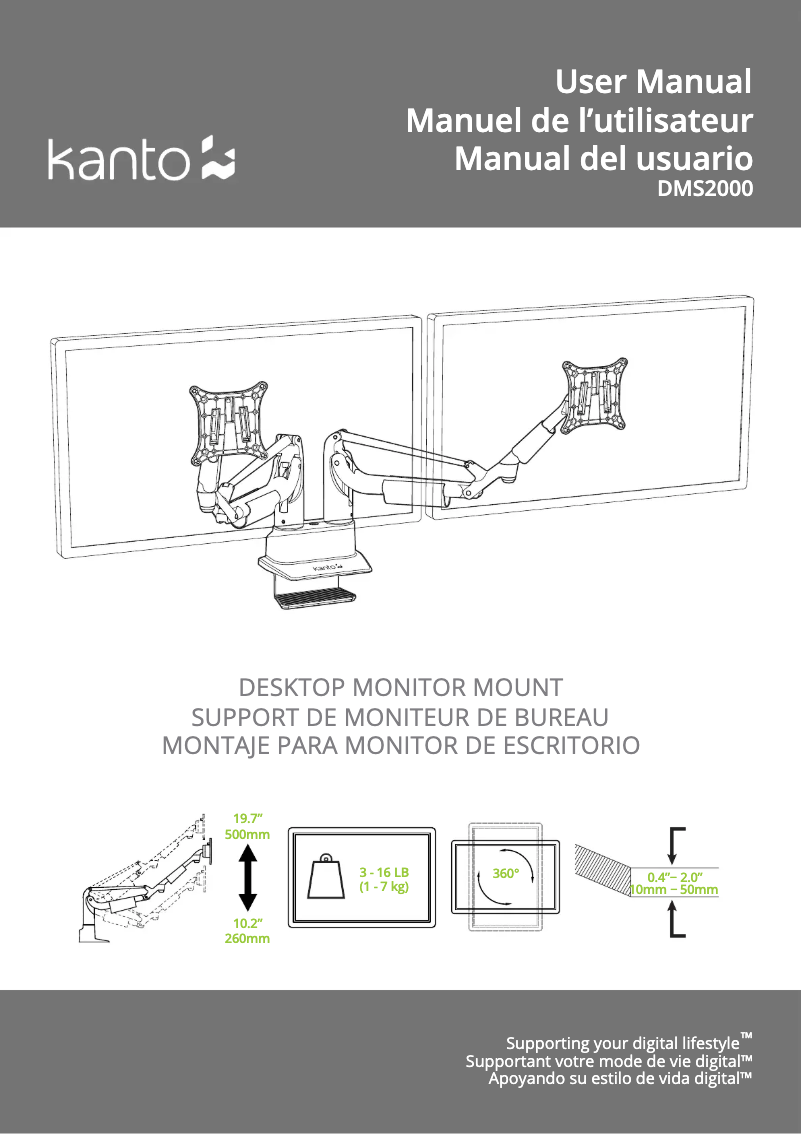 Página nº 1 - Manual de usuario Kanto DMS2000