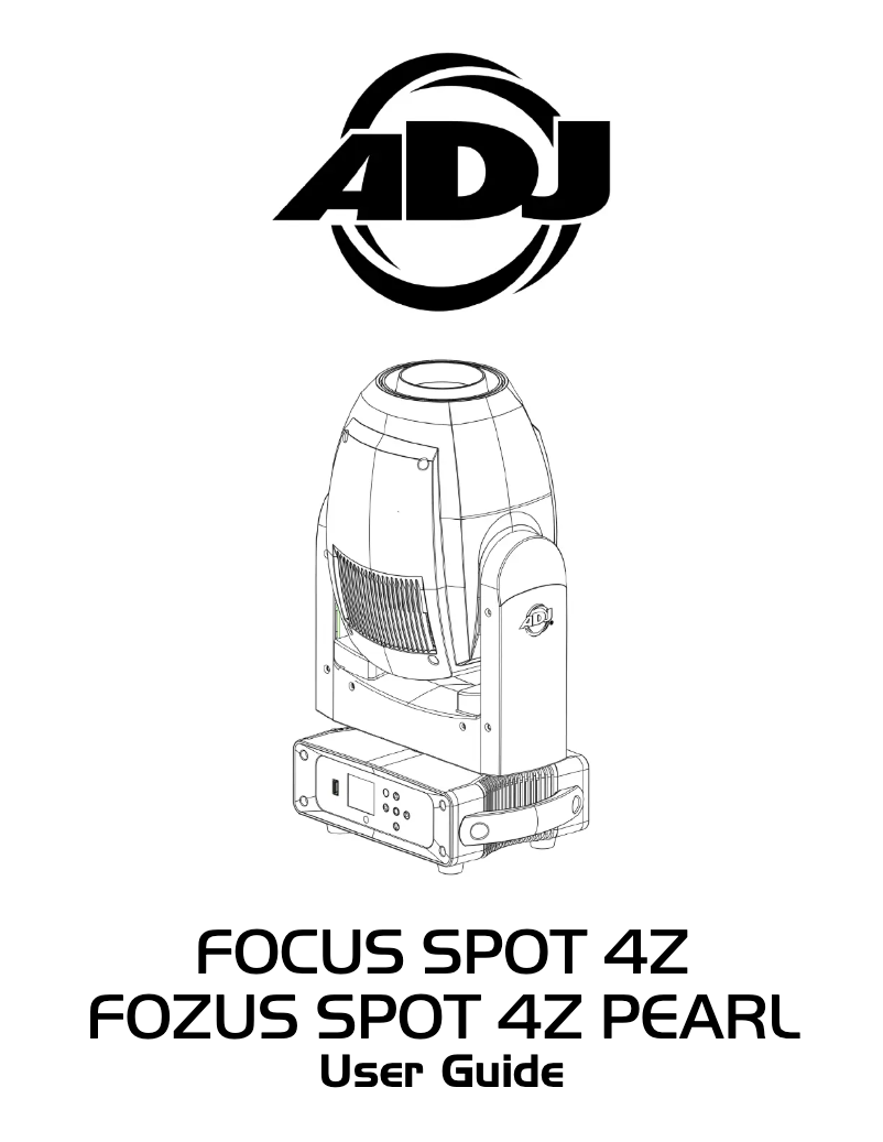 Imagen de la primera página del manual del dispositivo Focus Spot 4Z Pearl