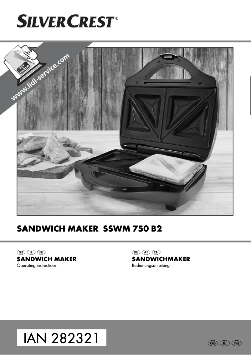 Página 1 del manual Manual de usuario SilverCrest SSWM 750 B2