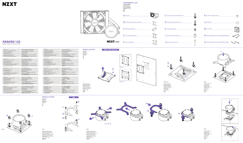 Imagen de la primera página del manual del dispositivo Kraken 120