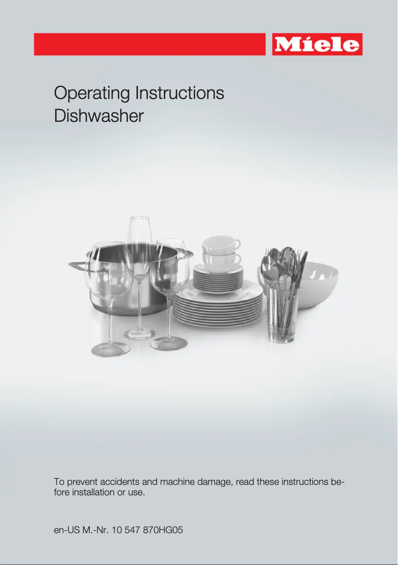 Página 1 del manual Manual de usuario Miele G 6987 SCVI K2O