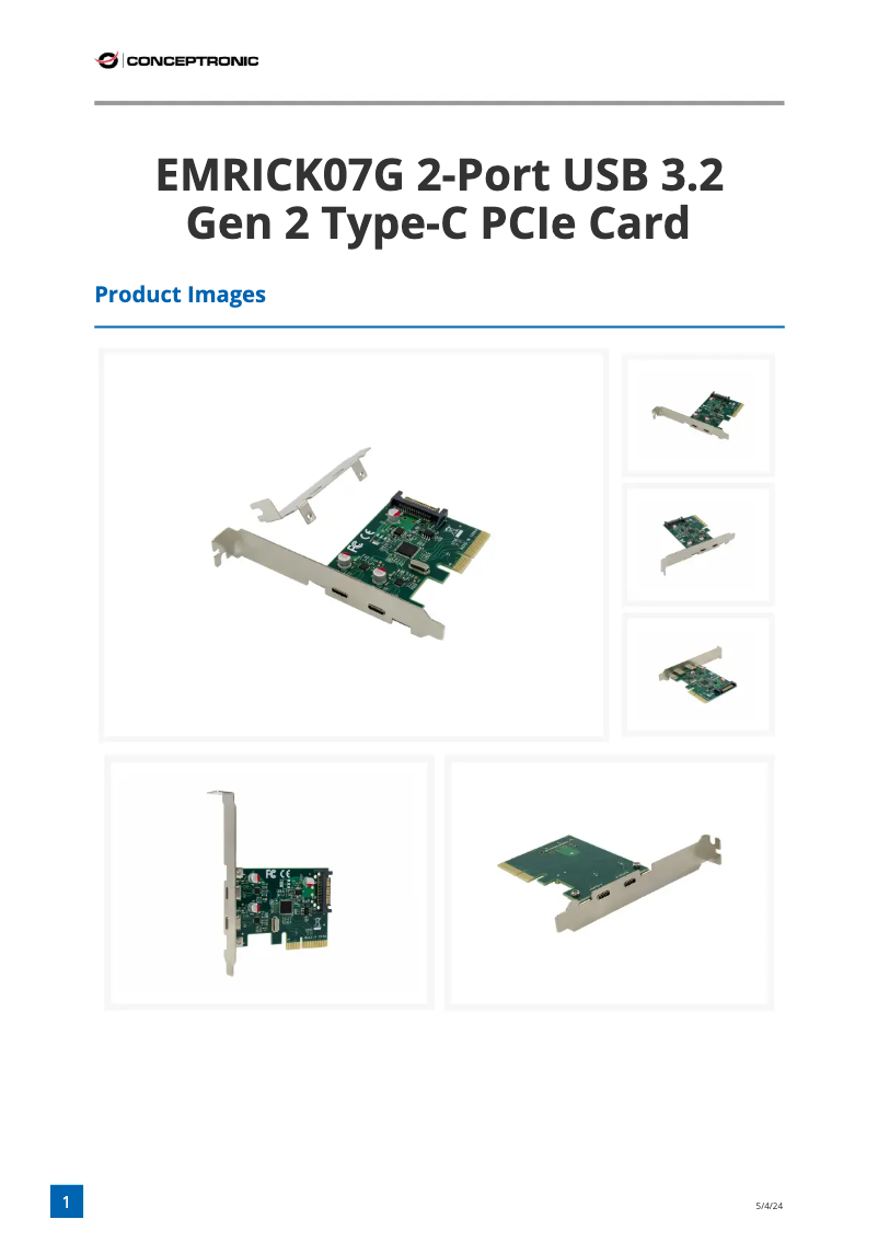 Imagen de la primera página del manual del dispositivo EMRICK07G