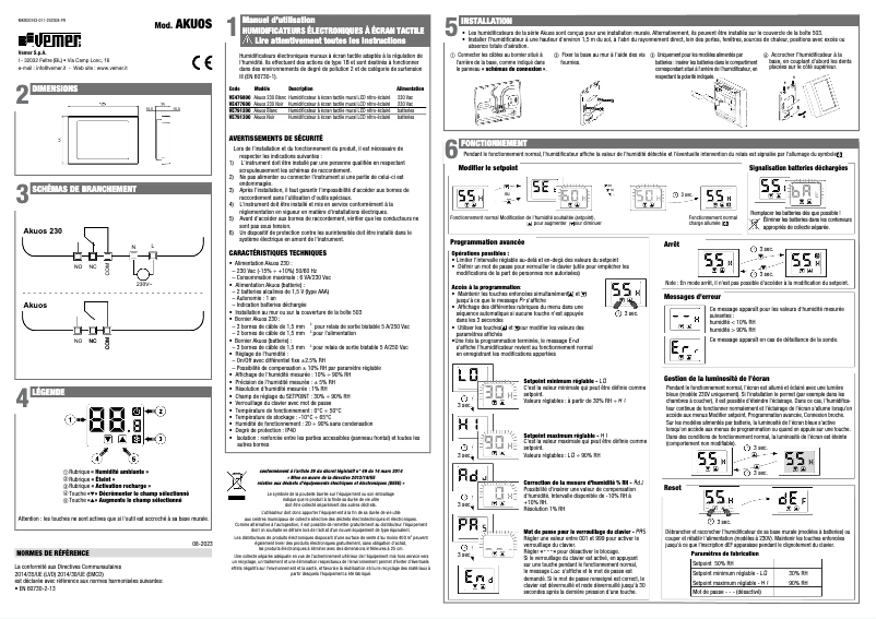 Página 1 del manual Manual de usuario Vemer Akuos