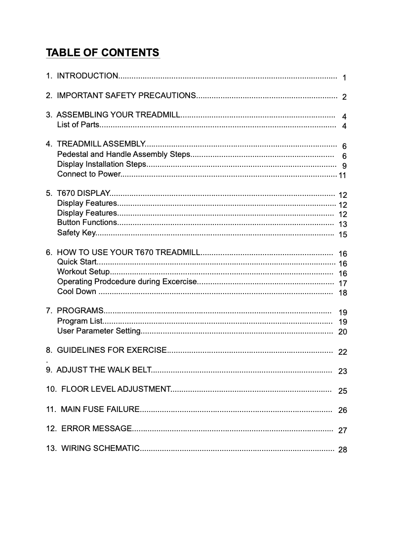 Página nº 1 - Manual de usuario SportsArt T670