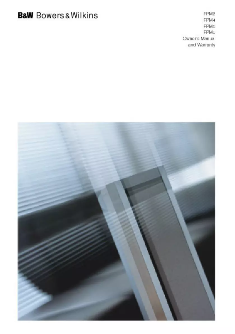 Página 1 del manual Manual de usuario Bowers & Wilkins FPM2