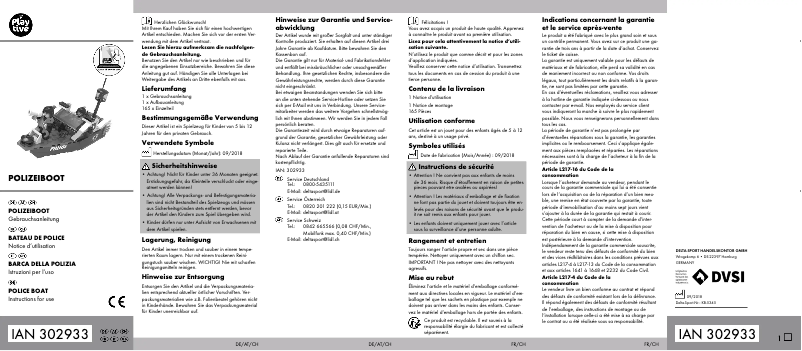 Imagen de la primera página del manual del dispositivo IAN 302933