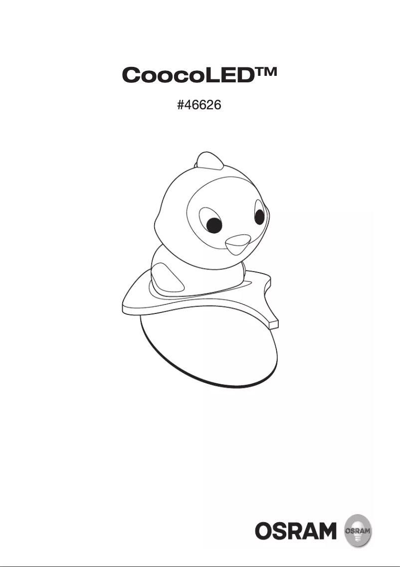 Imagen de la primera página del manual del dispositivo CoocoLED 46626