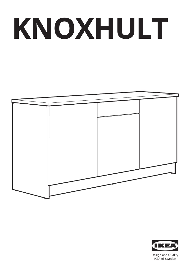 Imagen de la primera página del manual del dispositivo KNOXHULT 003.722.60