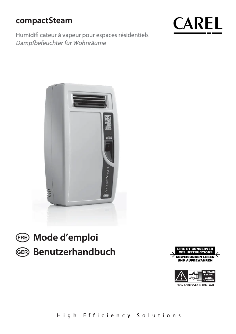 Imagen de la primera página del manual del dispositivo compactSteam