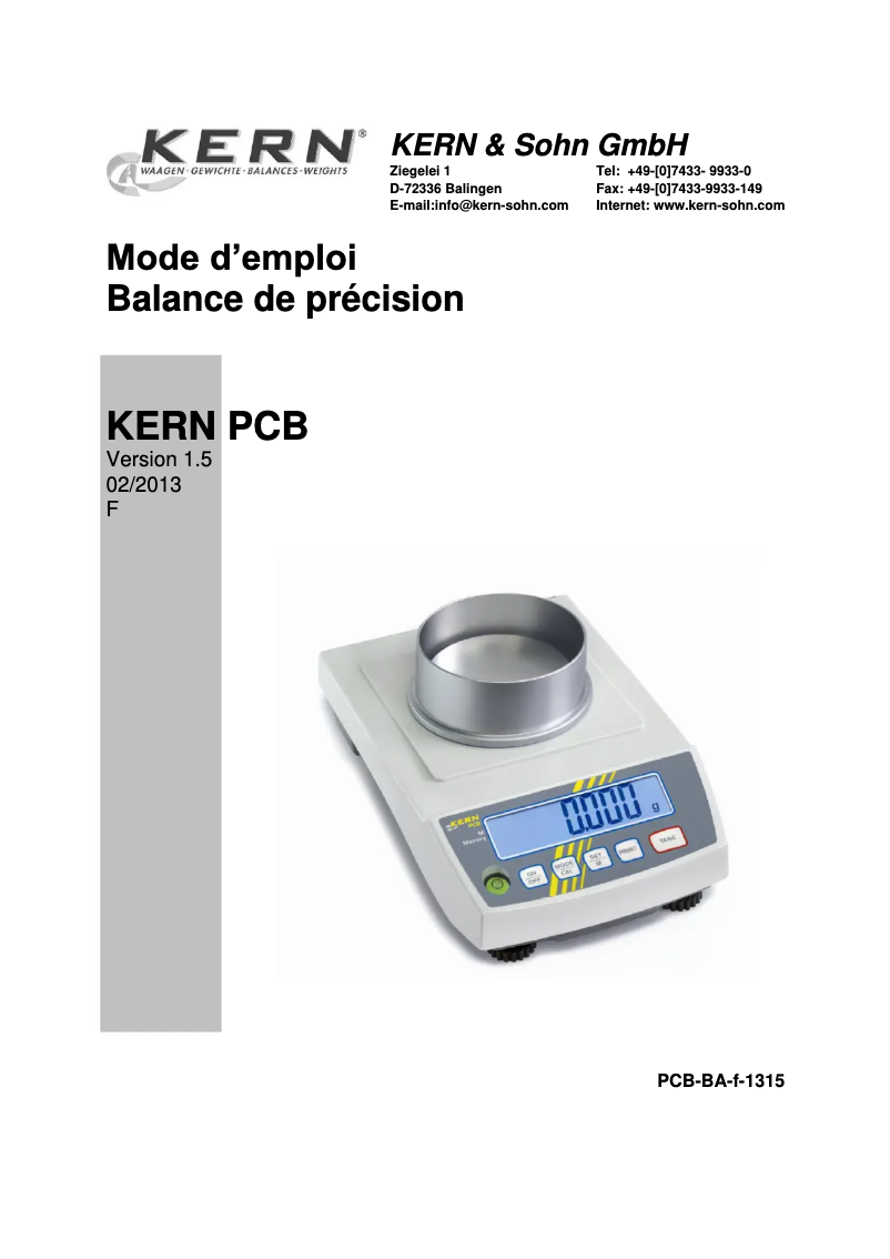 Imagen de la primera página del manual del dispositivo PCB 200-2