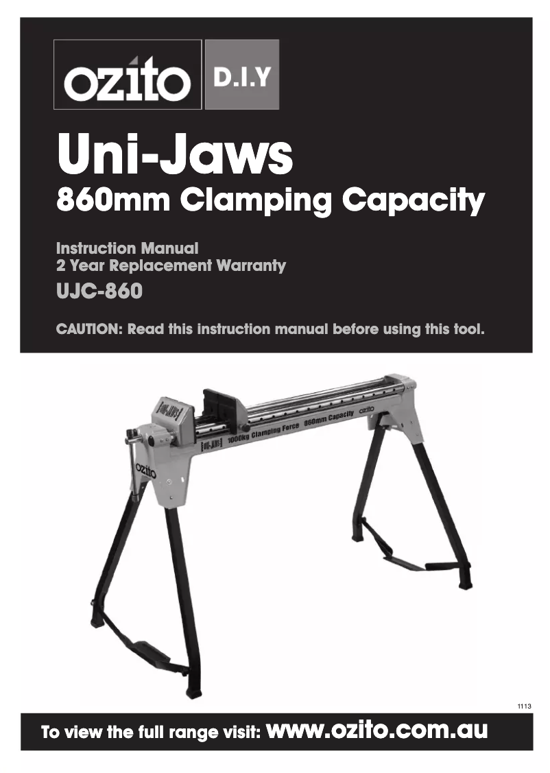 Página nº 1 - Manual de usuario Ozito UJC-860