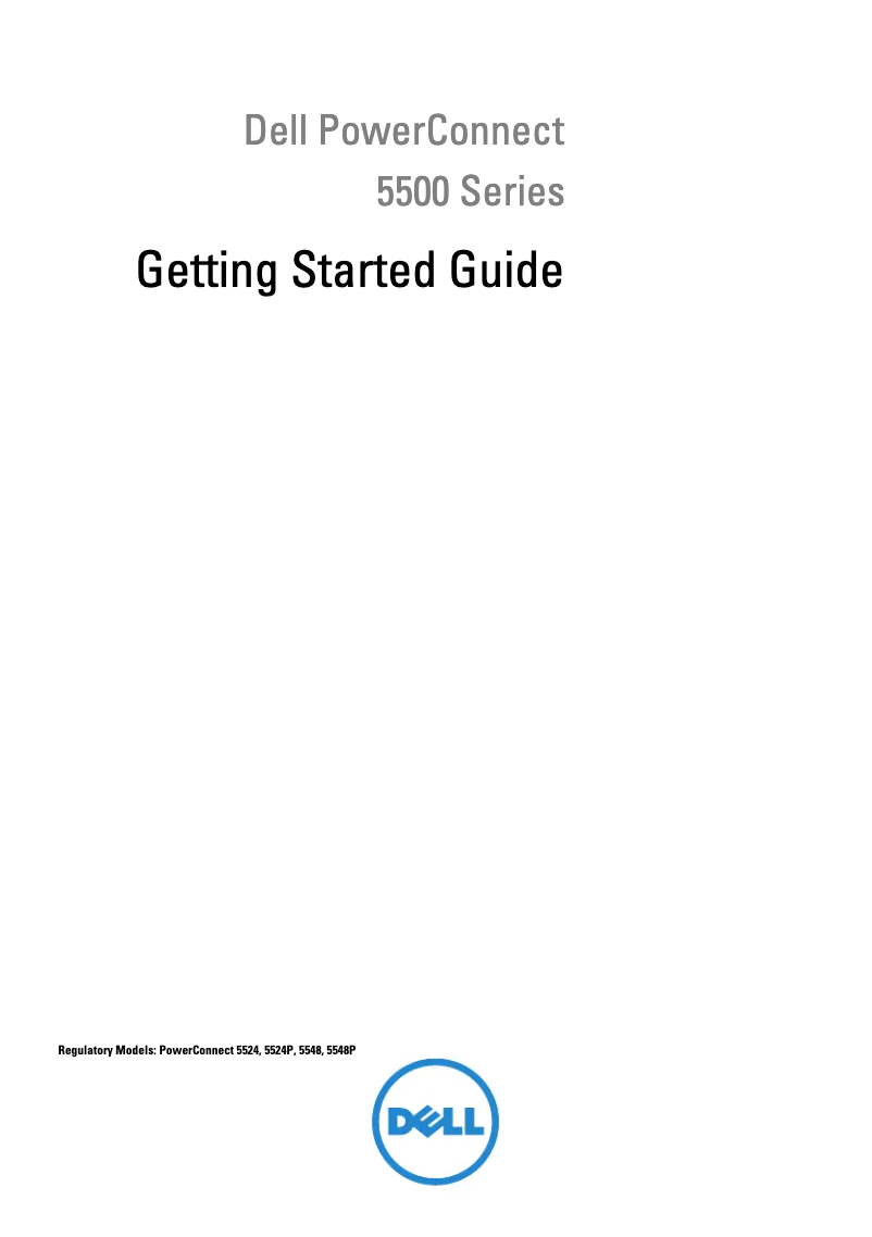 Página 1 del manual Guía de instalación Dell PowerConnect 5548p
