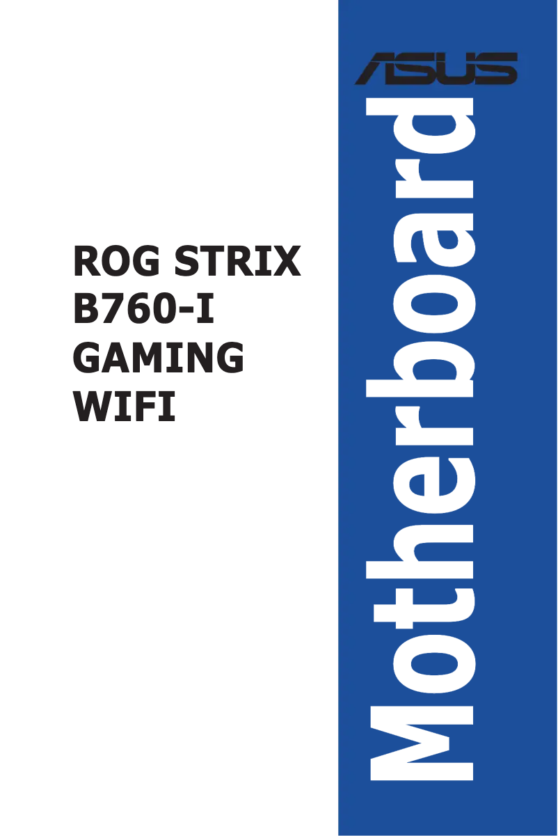 Imagen de la primera página del manual del dispositivo ROG STRIX B760-I GAMING WIFI