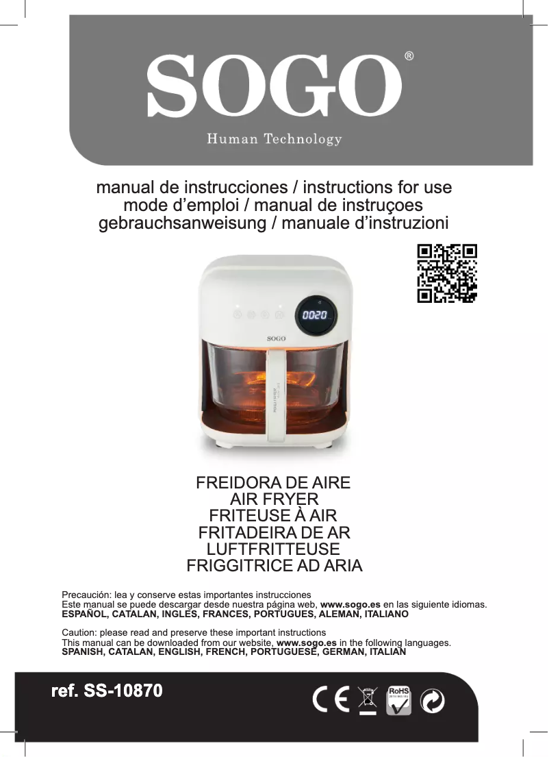 Página 1 del manual Manual de usuario Sogo SS-10870