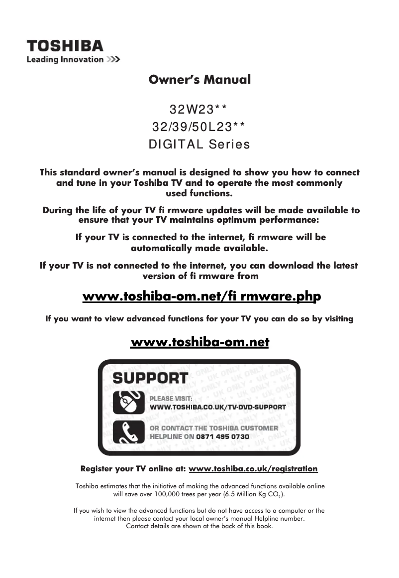 Imagen de la primera página del manual del dispositivo 39L2333