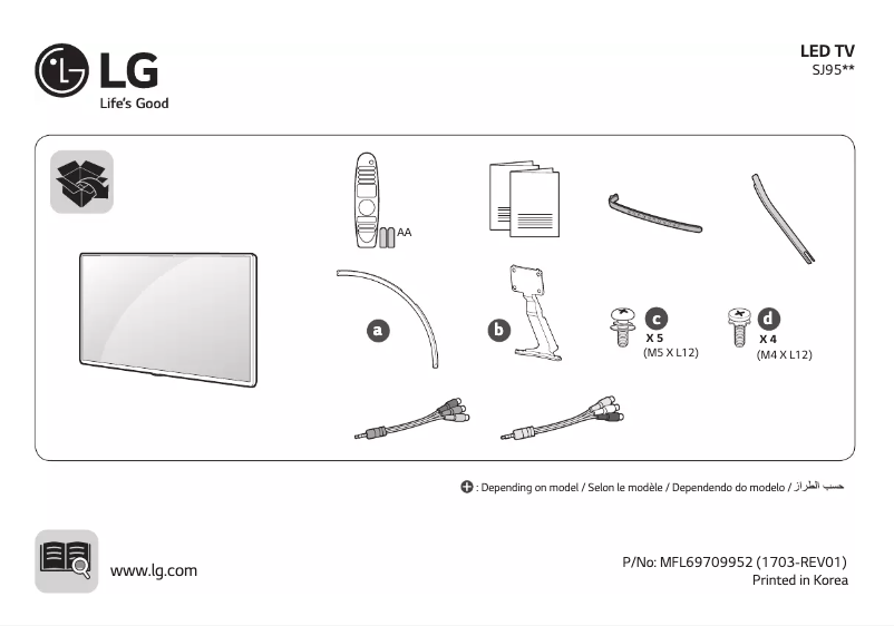 Imagen de la primera página del manual del dispositivo 55SJ950V