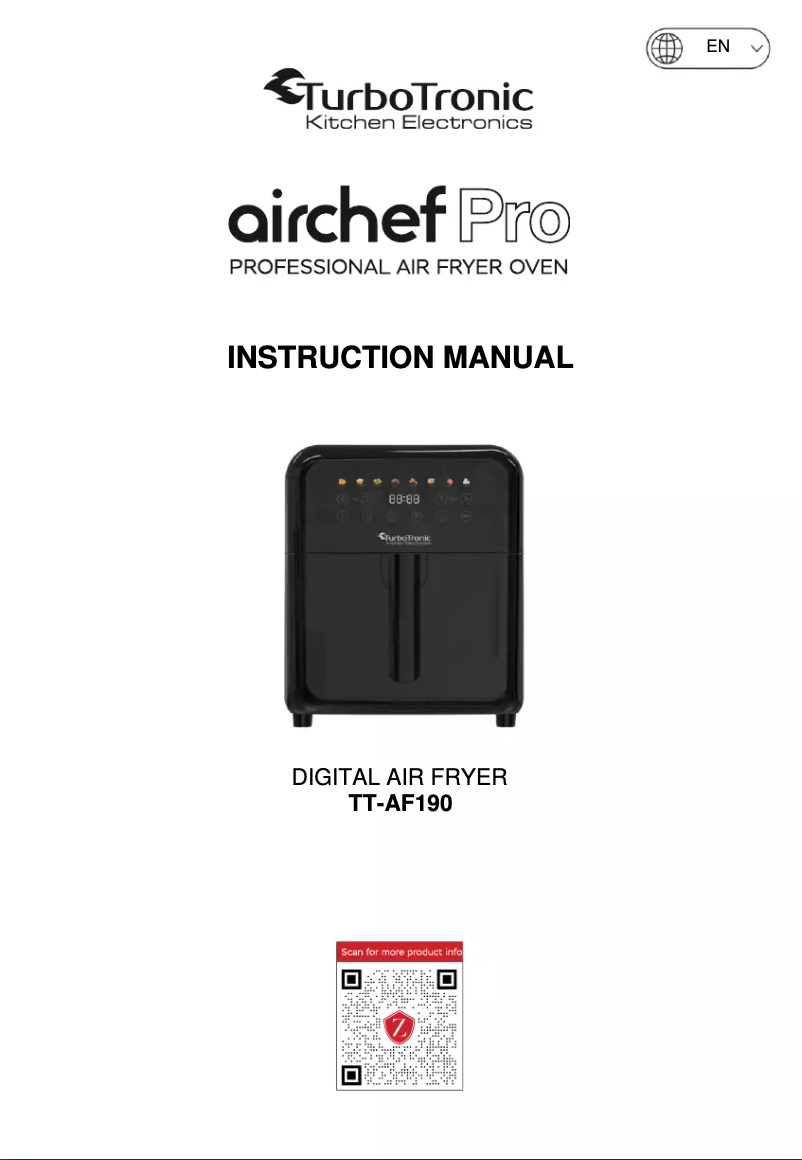 Imagen de la primera página del manual del dispositivo TT-AF190