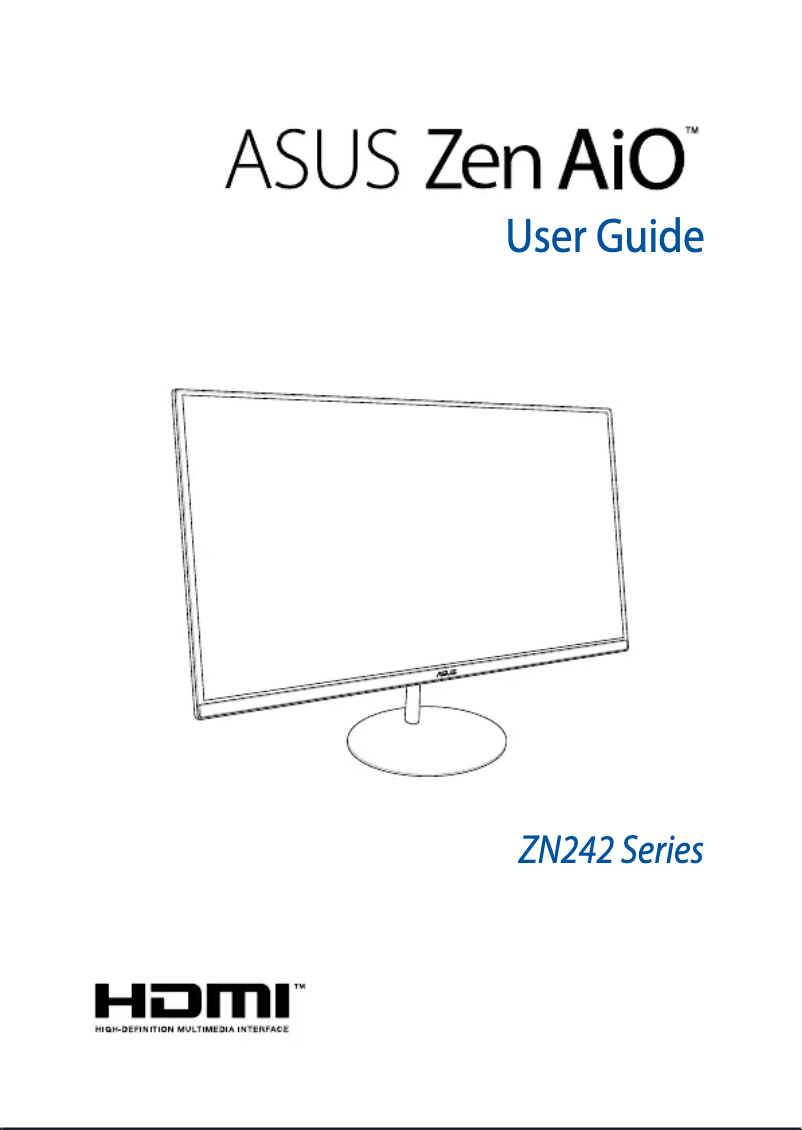 Página nº 1 - Manual de usuario Asus Zen AiO ZN242