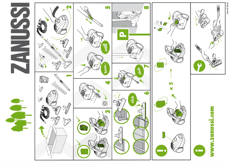 Imagen de la primera página del manual del dispositivo ZAN2400EL