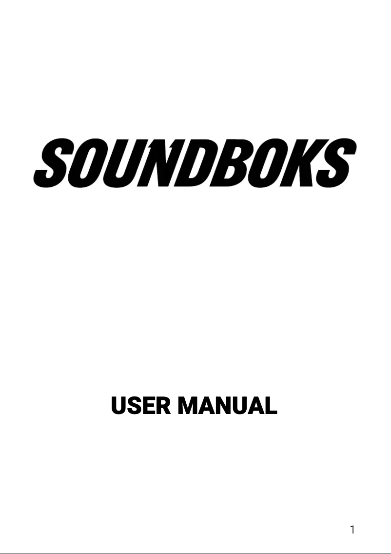 Página 1 del manual Manual de usuario SOUNDBOKS 3