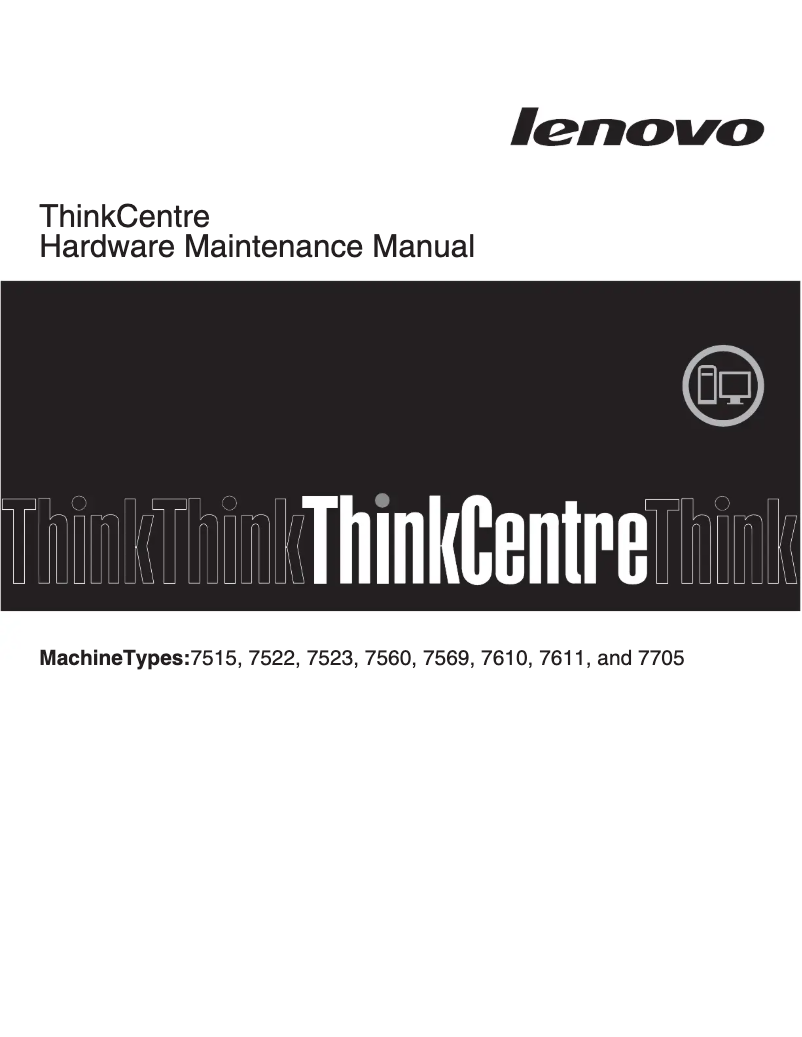 Imagen de la primera página del manual del dispositivo ThinkCentre 7522