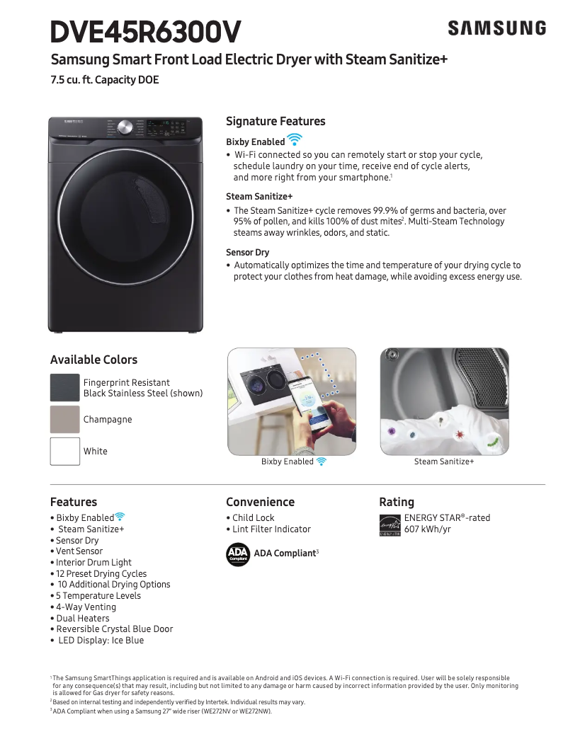 Imagen de la primera página del manual del dispositivo DVE45R6300C