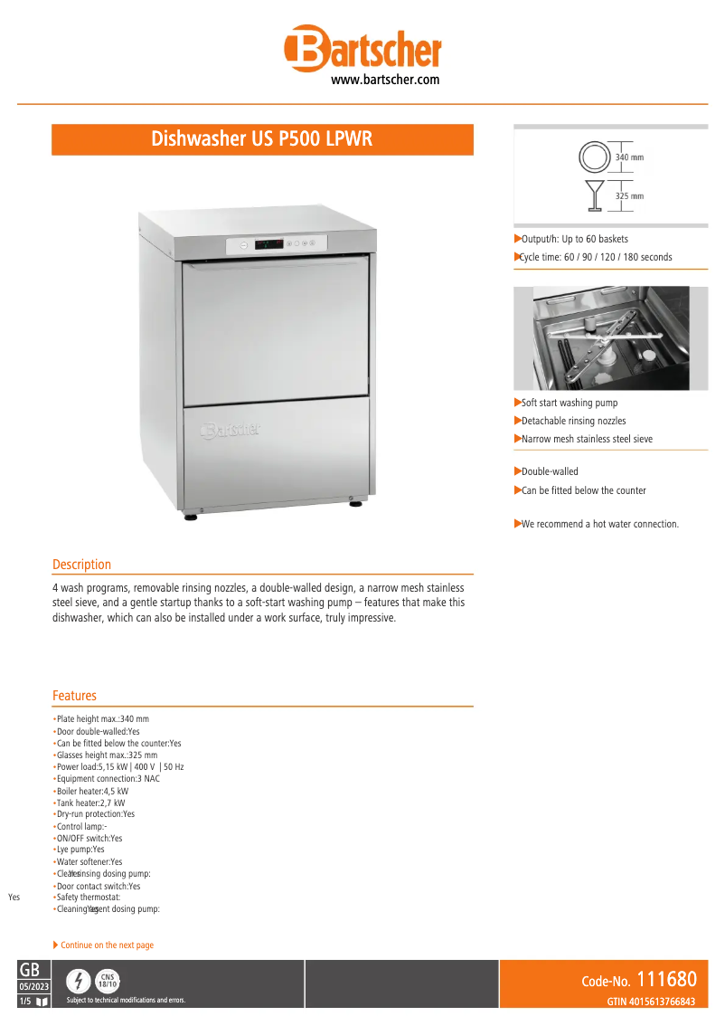 Imagen de la primera página del manual del dispositivo Electron 500 DA