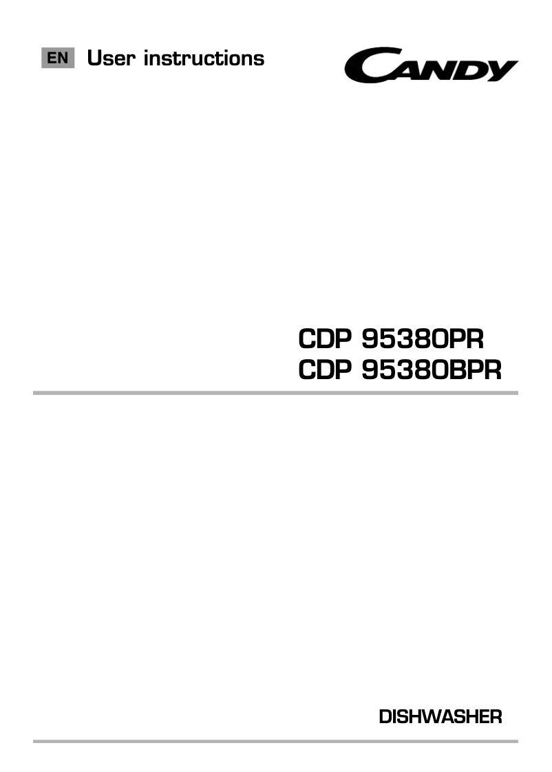 Imagen de la primera página del manual del dispositivo CDP 95380BPR-80