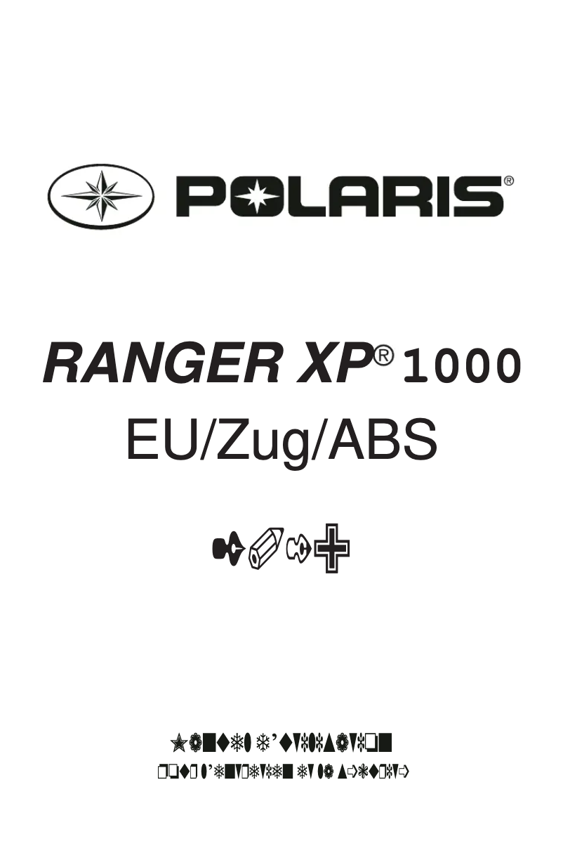 Imagen de la primera página del manual del dispositivo Ranger XP 1000 (2019)