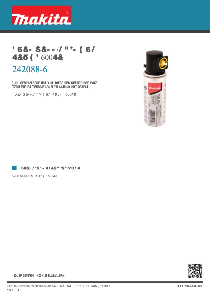 Imagen de la primera página del manual del dispositivo 242088-6