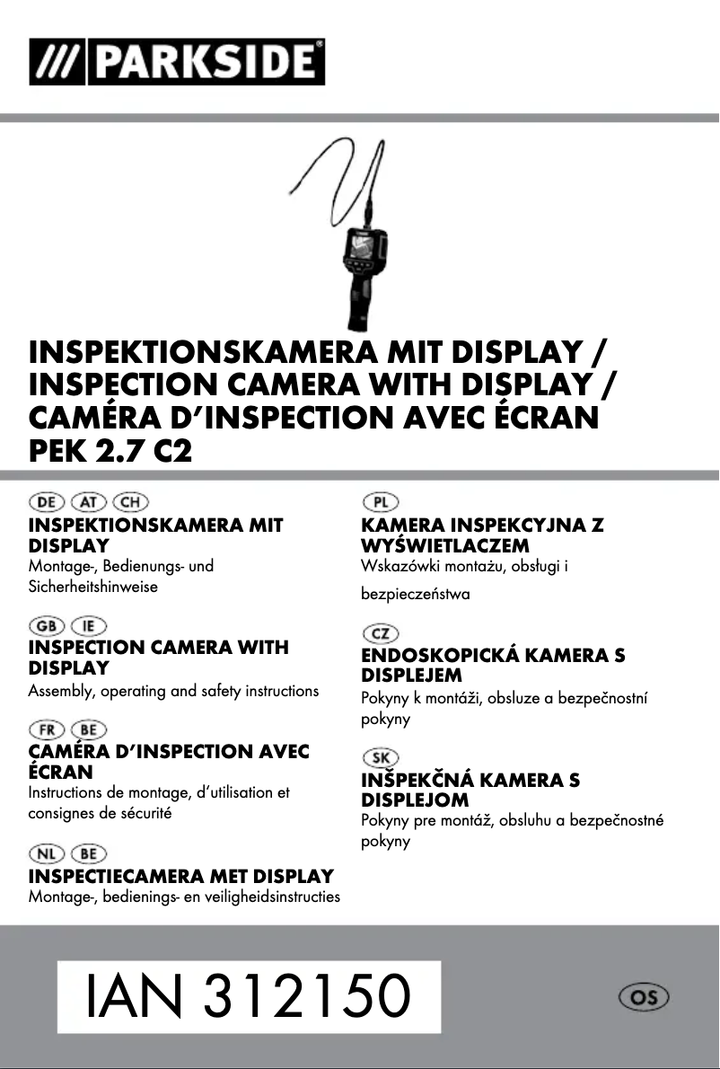 Página 1 del manual Manual de usuario Parkside PEK 2.7 C2
