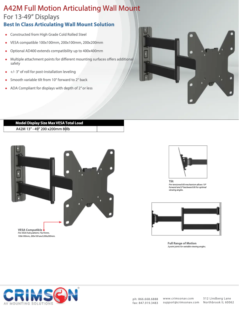 Imagen de la primera página del manual del dispositivo A42M