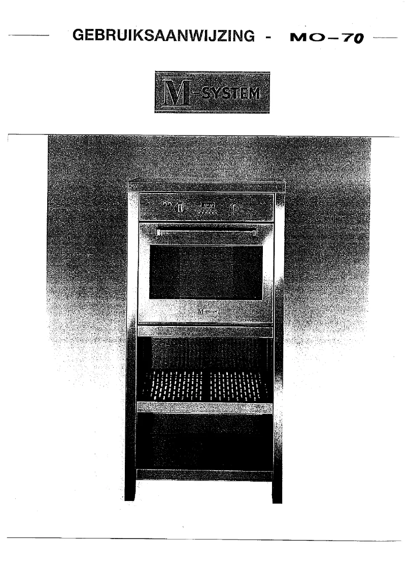 Imagen de la primera página del manual del dispositivo MO-70