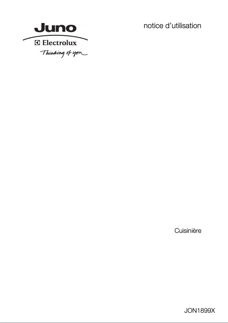 Página 1 del manual Manual de usuario Juno Electrolux JON1899X