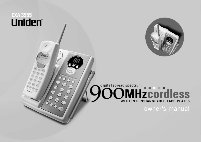 Página 1 del manual Manual de usuario Uniden EXA 3955