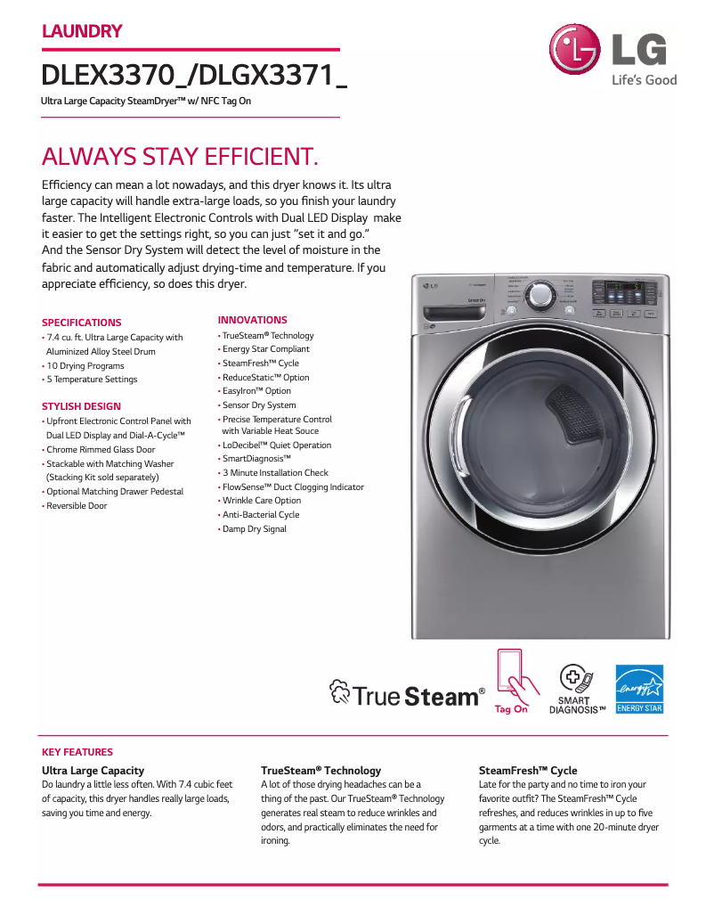 Imagen de la primera página del manual del dispositivo DLGX3371