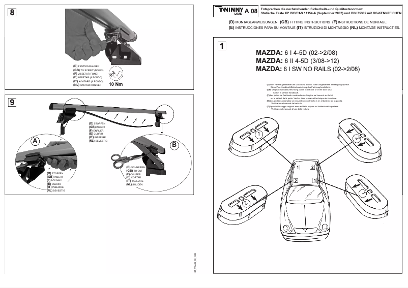 Imagen de la primera página del manual del dispositivo A 08