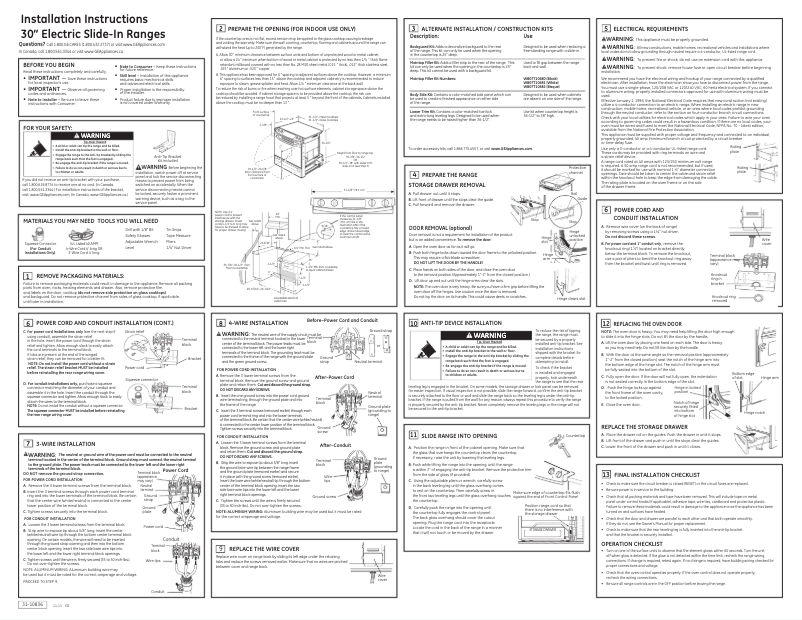 Página 1 del manual Guía de instalación GE JSP42DNWW