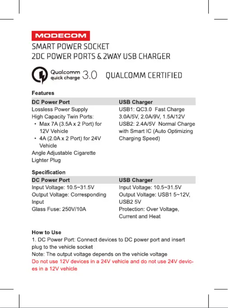 Página 1 del manual Manual de usuario ModeCom ROYAL MC-CG2U2Q