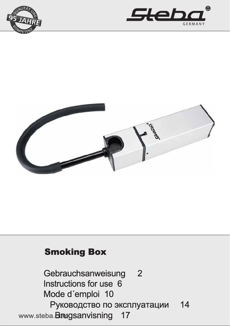 Página 1 del manual Manual de usuario Steba Smoking Box