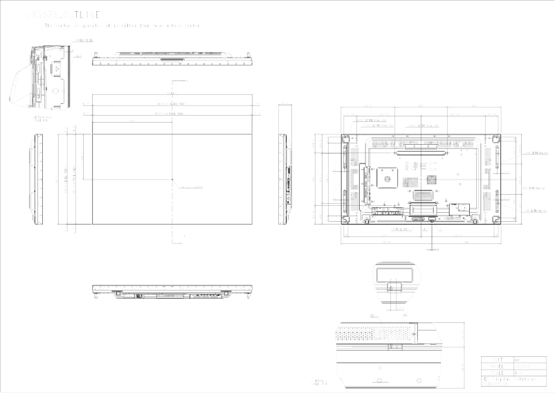 Imagen de la primera página del manual del dispositivo MultiSync UX552S
