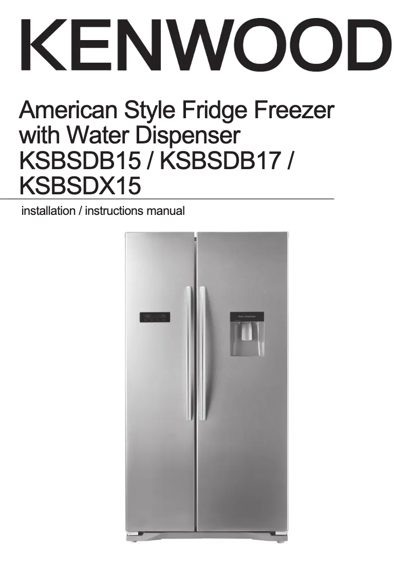 Página 1 del manual Manual de usuario Kenwood KSBSDB17