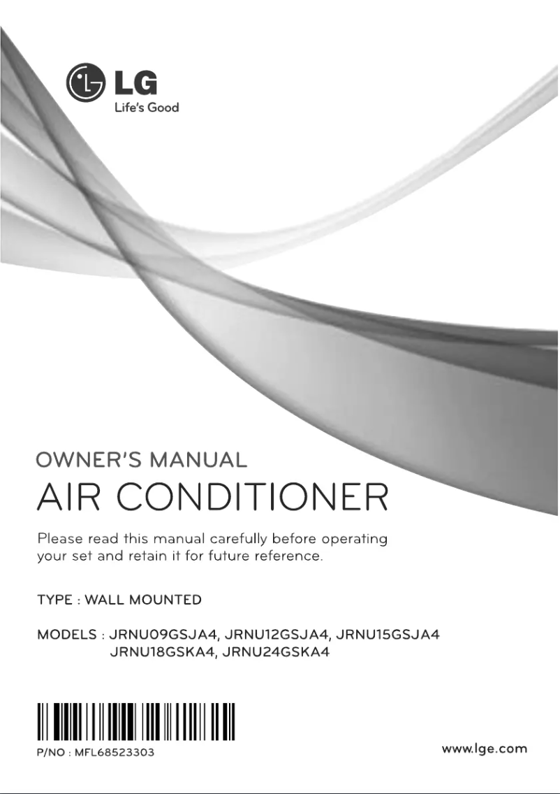 Página 1 del manual Manual de usuario LG JRNU18GSKA4