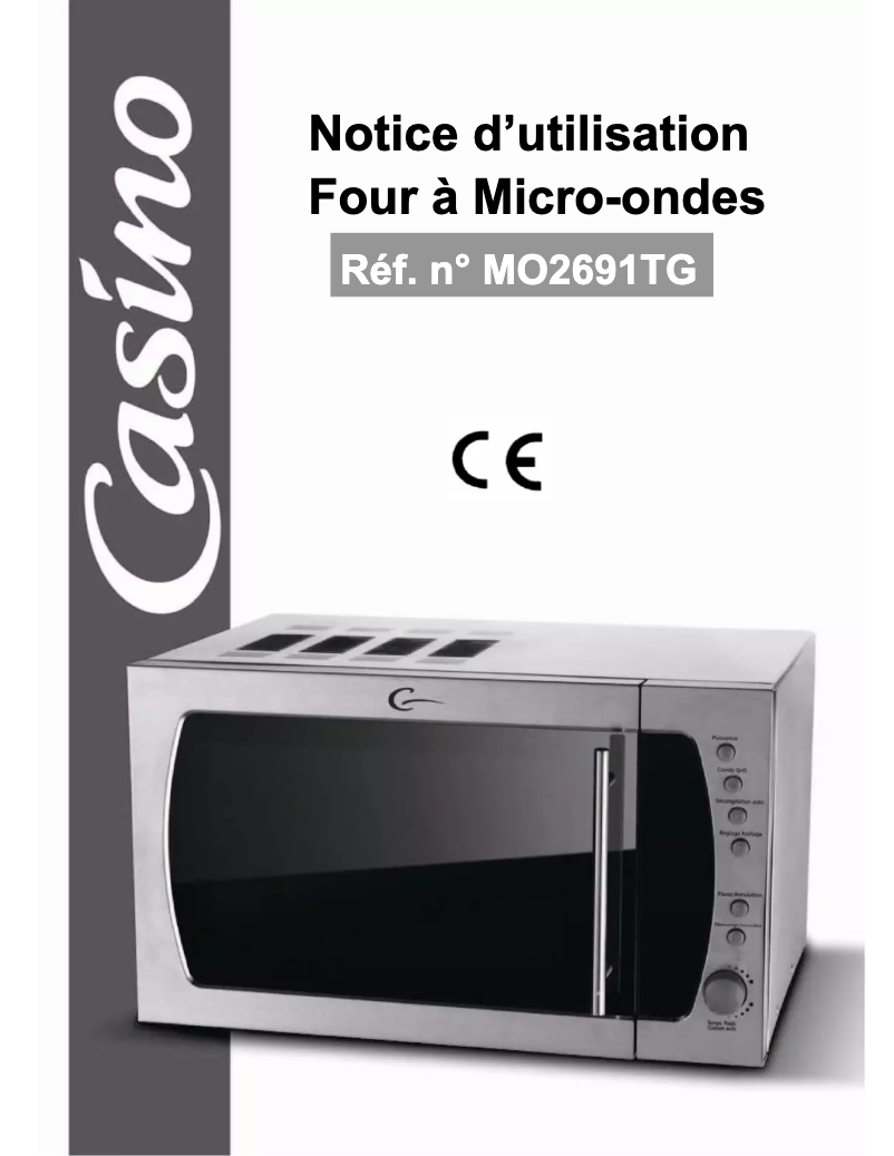 Imagen de la primera página del manual del dispositivo MO2691TG