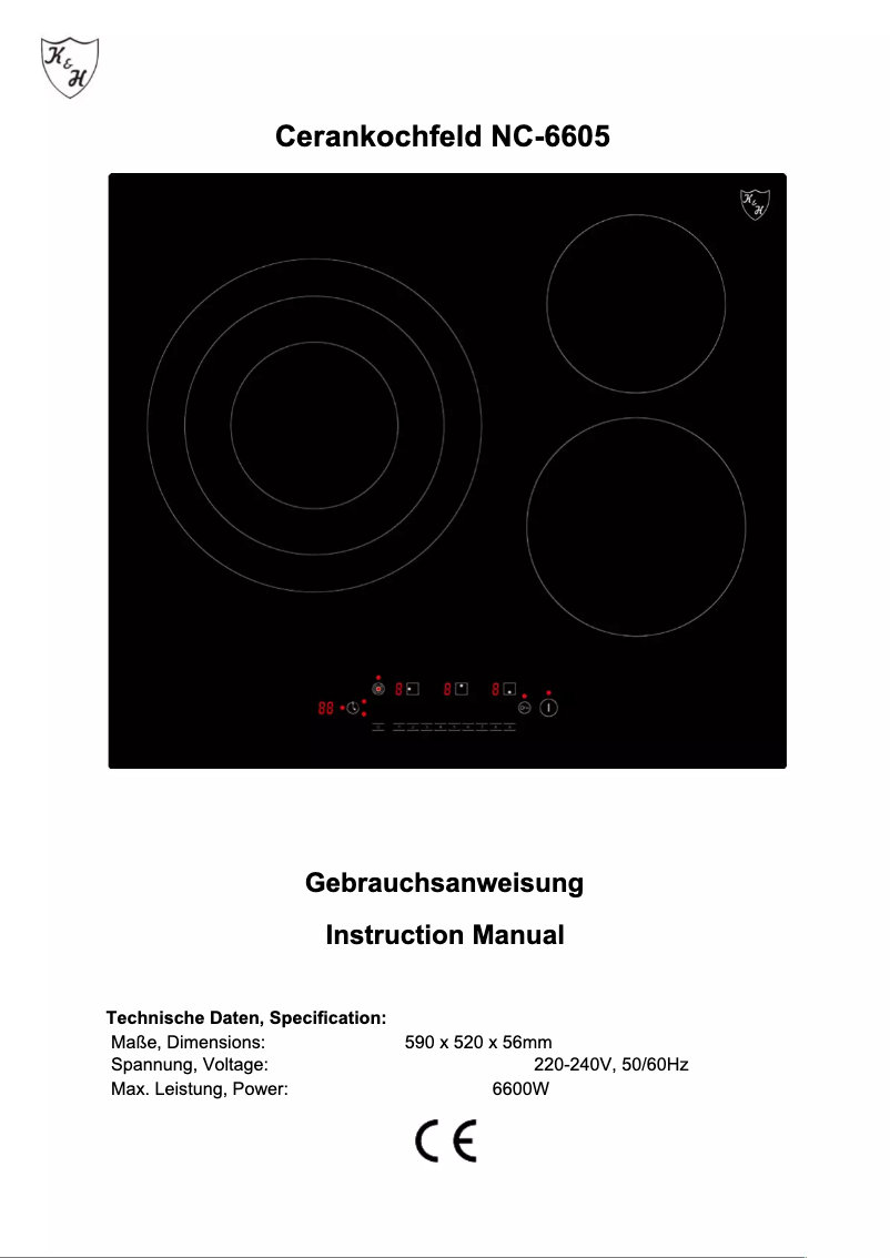 Página 1 del manual Manual de usuario K&H NC-6605