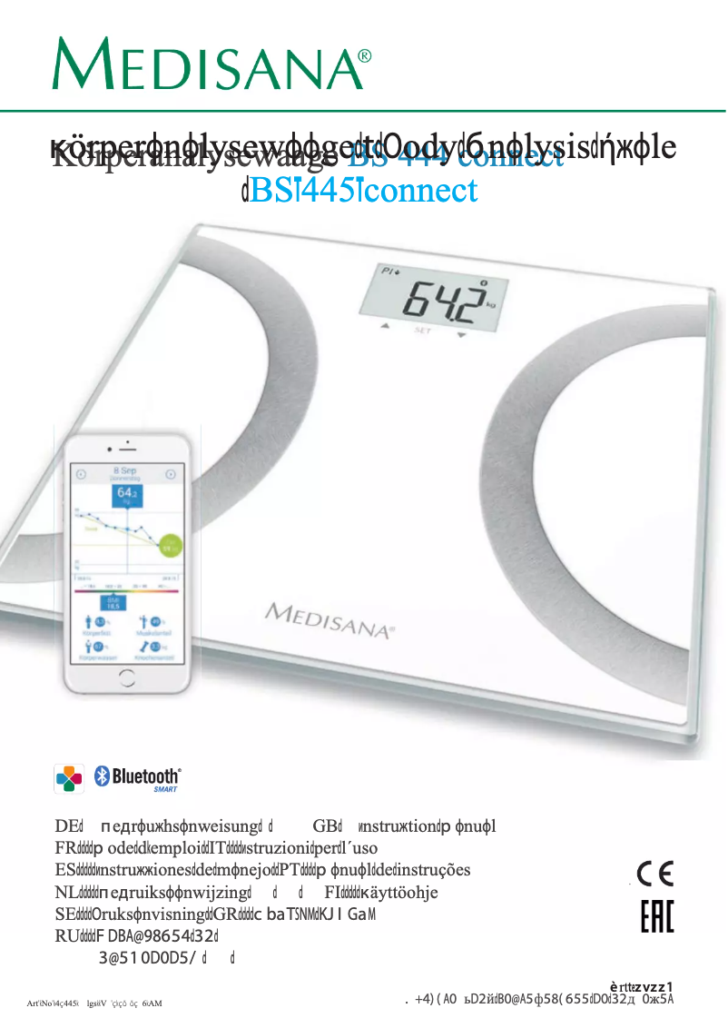 Imagen de la primera página del manual del dispositivo BS 445