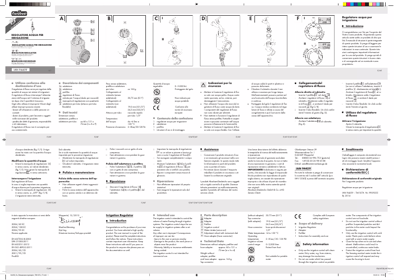 Página nº 1 - Manual de usuario Florabest IAN 104014
