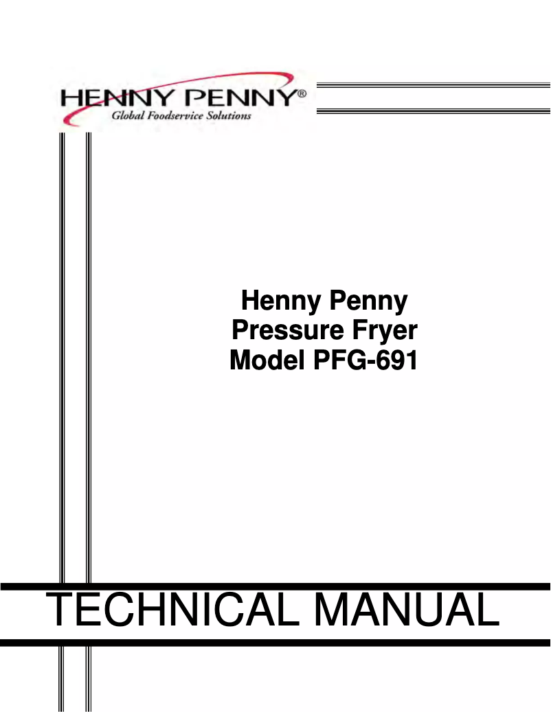 Página 1 del manual Manual de usuario Henny Penny Computron PFG-691